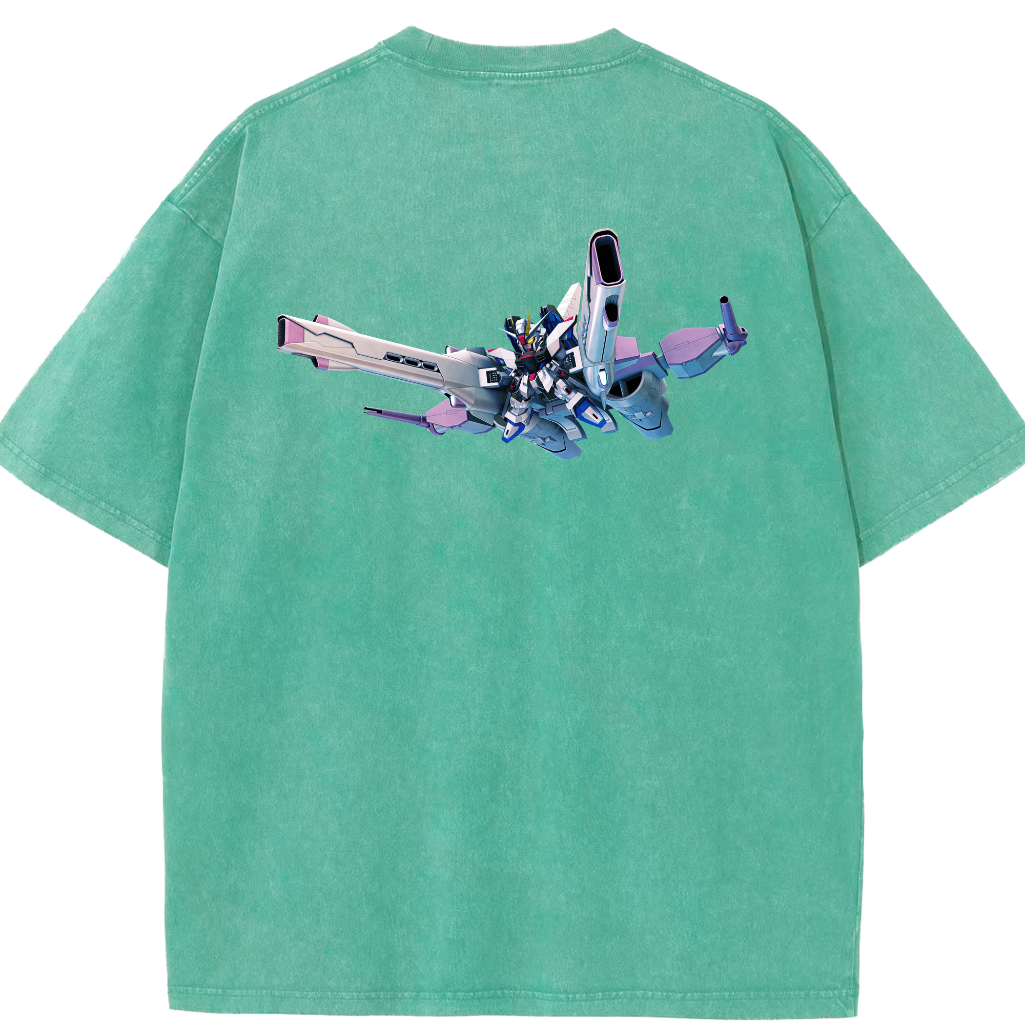 （画像用） 機動戦士ガンダム Mobile Suit Gundam 綿100% ヴィンテージ風 半袖Tシャツ（背面プリント）